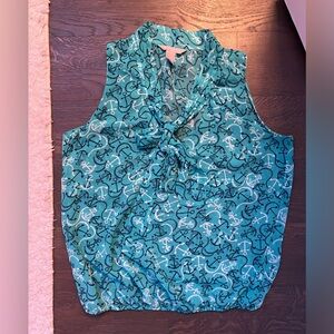 Banana Republic anchor sleeveless top M